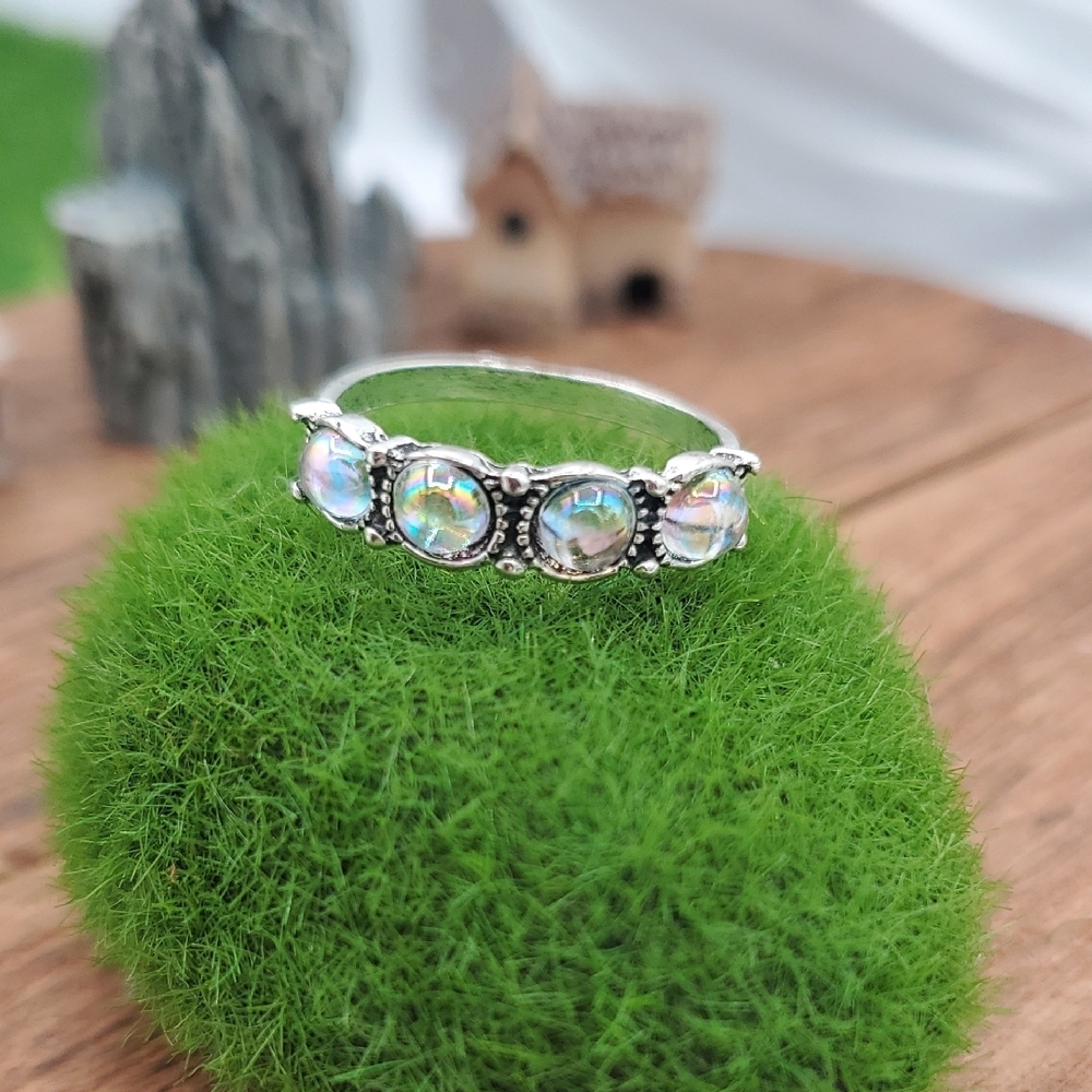 Aurora Borealis Panel Ring Size‎ 7 R810
